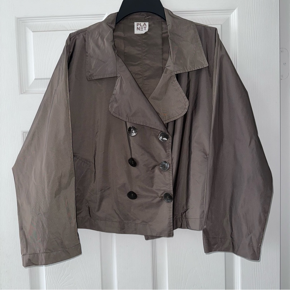 PLANET by Lauren G double breasted jacket OSFA OS